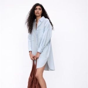 Zara Striped Shirt Dress